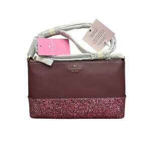 Kate Spade New York flash crossbody bag Dark Purple Retail $279 New w/tag